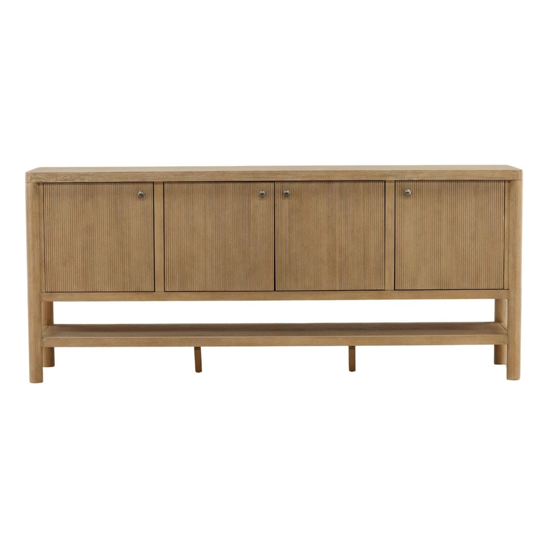 Estelle Oak Veneer Sideboard, Light Warm Wash, front view