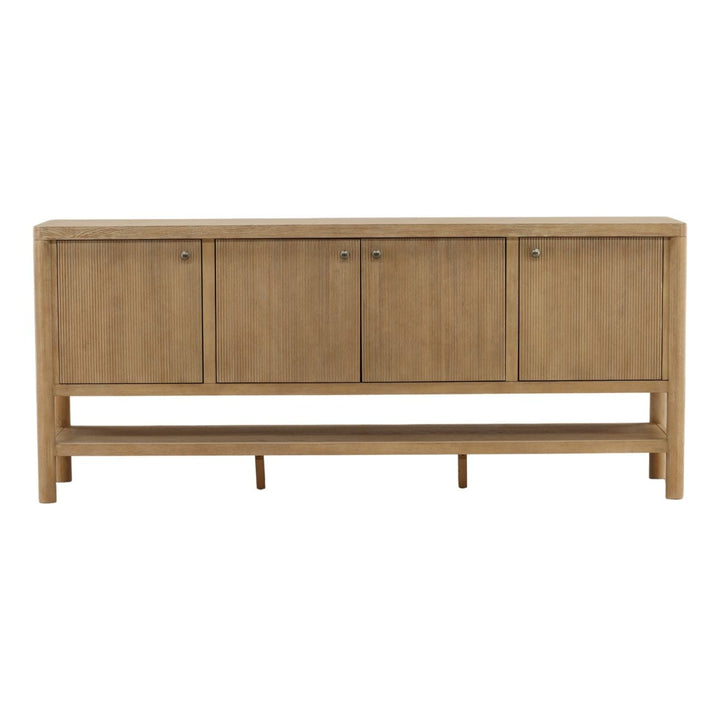 Estelle Oak Veneer Sideboard, Light Warm Wash, front view