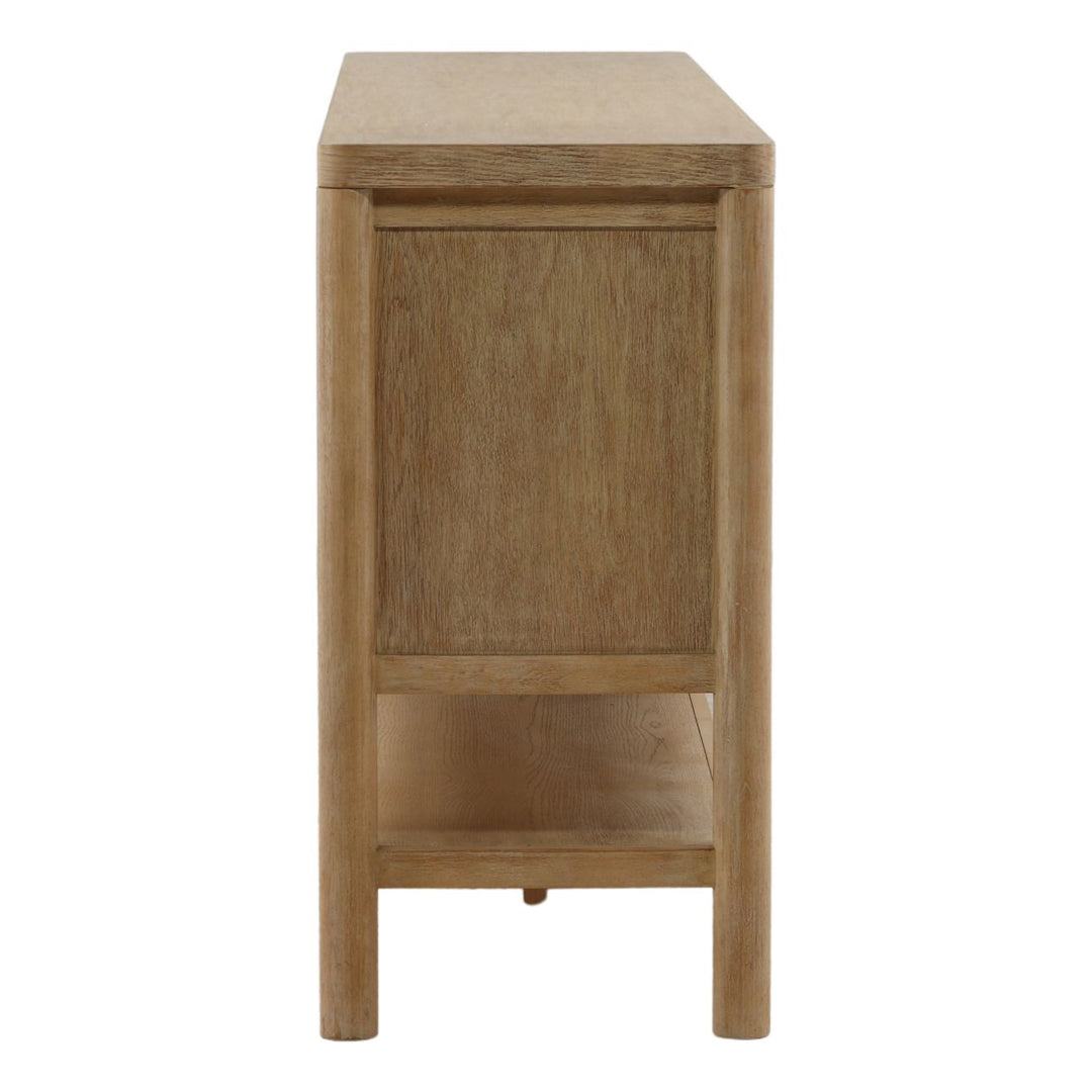 Estelle Oak Veneer Sideboard, Light Warm Wash, profile view