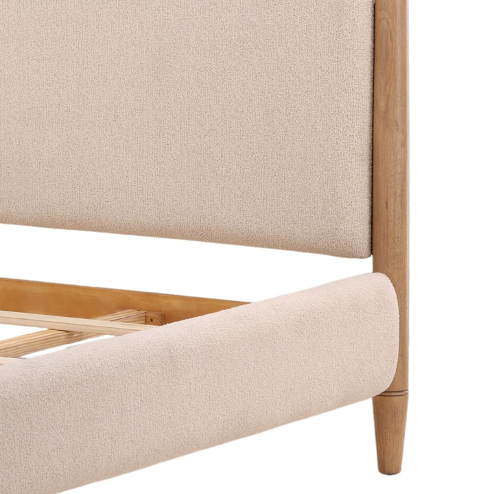 Nora Cream Boucle Bed, Eastern King, detail 2 view