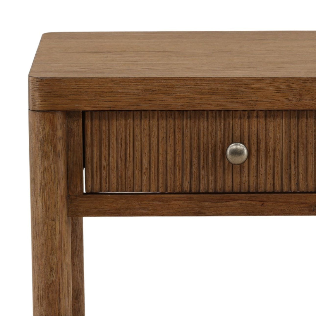 Ronan Wood Storage Side Table, detail 2 view
