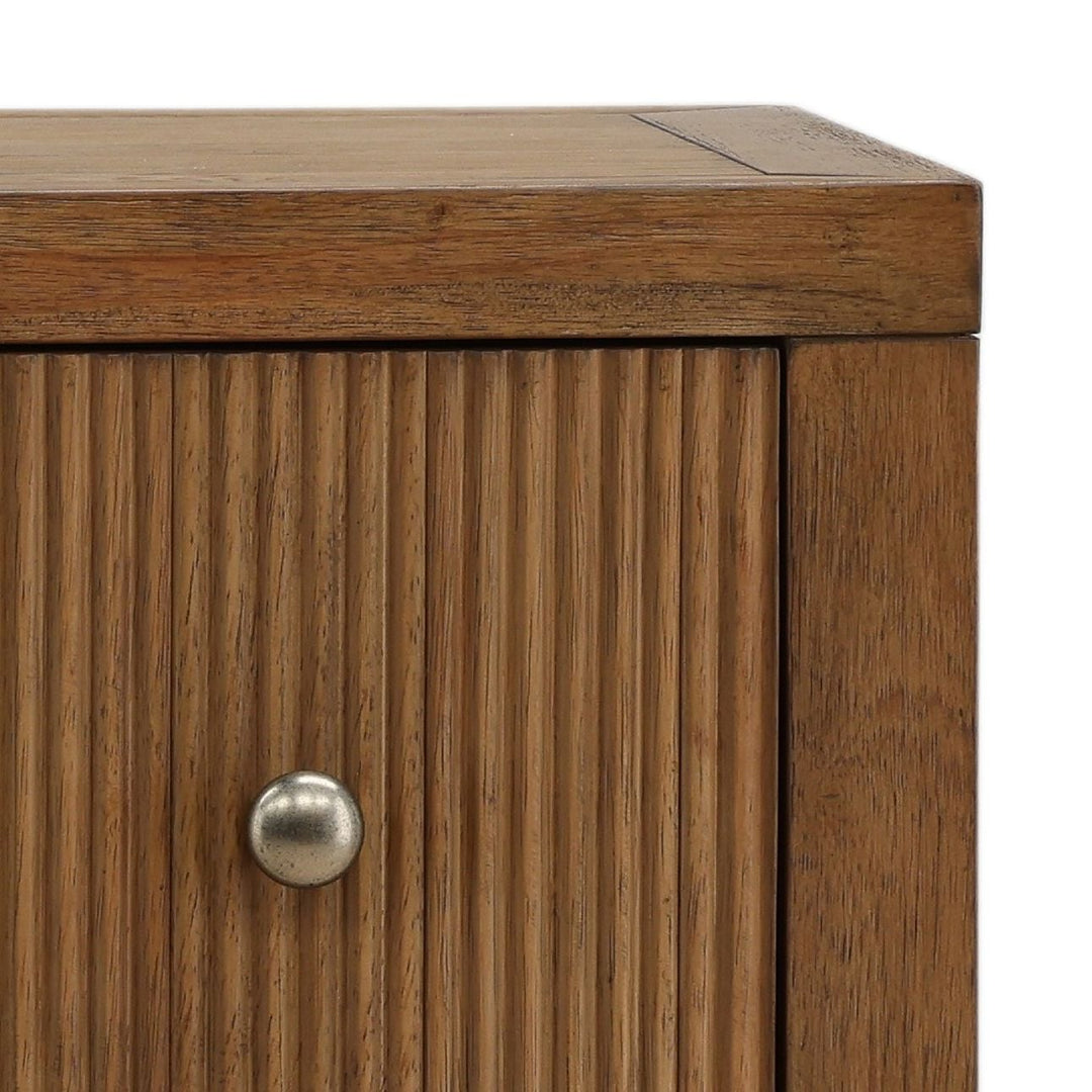 Toren Oak Veneer Dresser, Dark Brown, detail 3 view