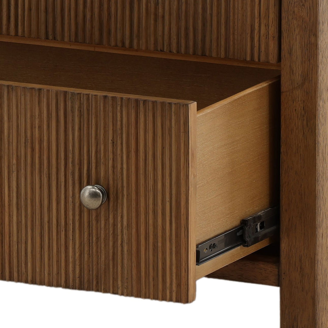 Toren Oak Veneer Dresser, Dark Brown, detail 4 view