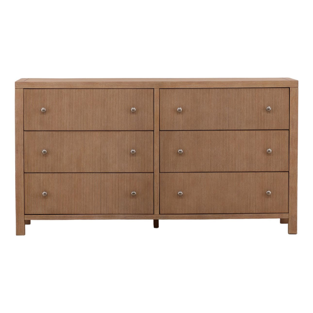 Toren Oak Veneer Dresser, Light Warm Wash, front view