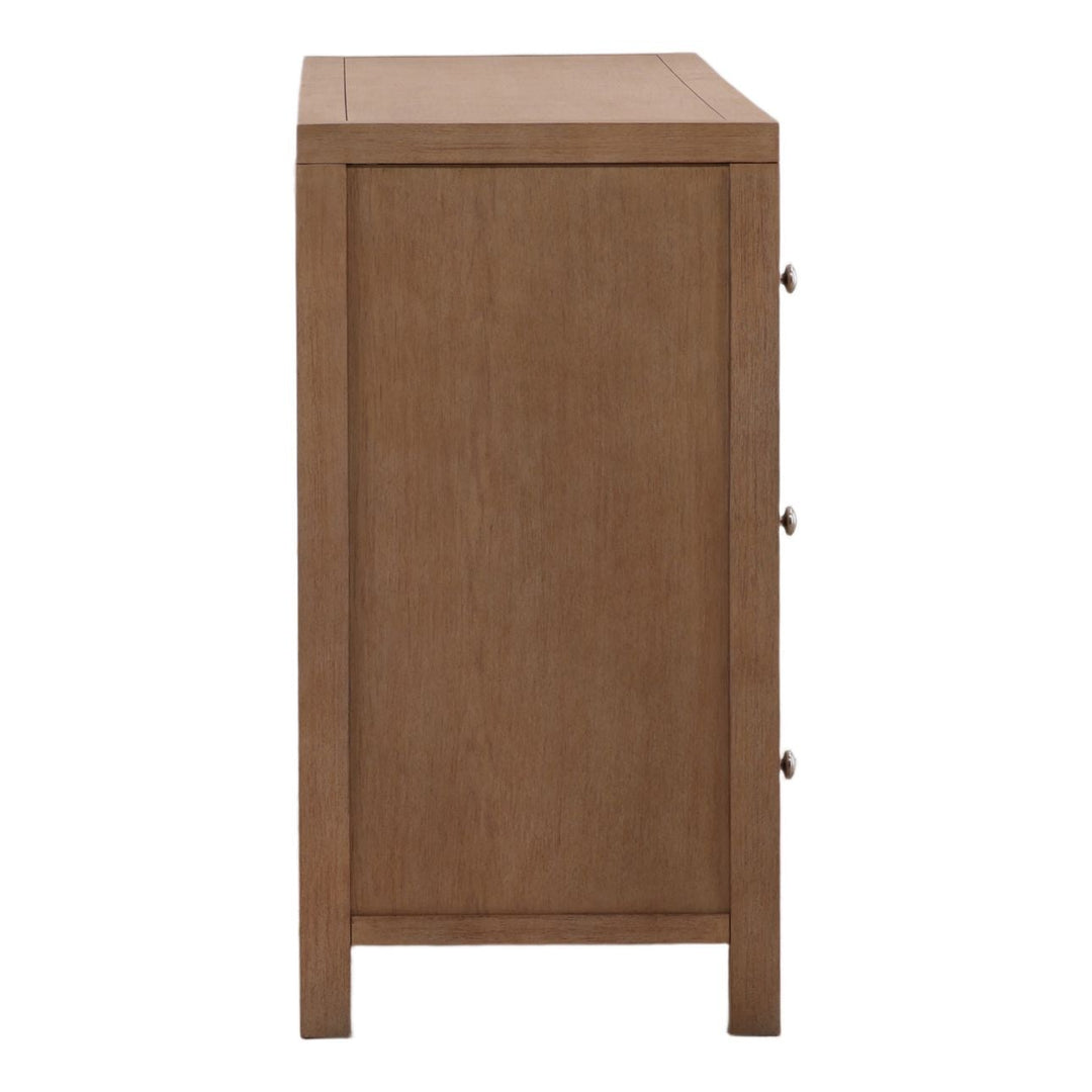 Toren Oak Veneer Dresser, Light Warm Wash, profile view