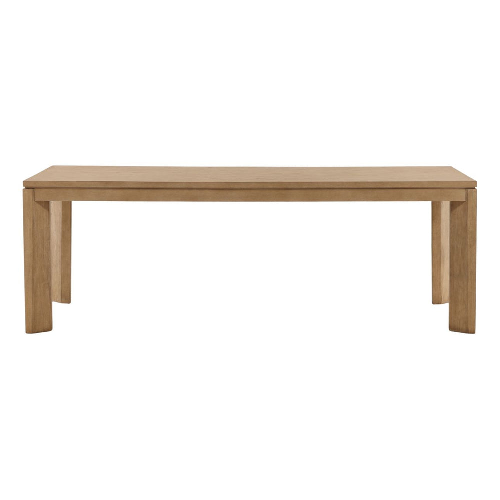 Keira Natural Oak Veneer Dining Table, front view