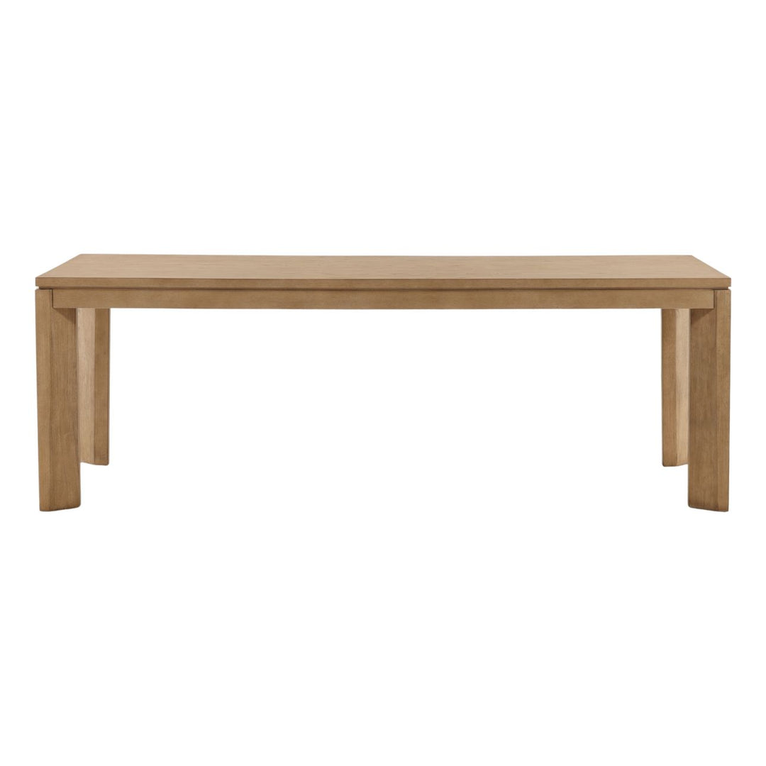 Keira Natural Oak Veneer Dining Table, front view