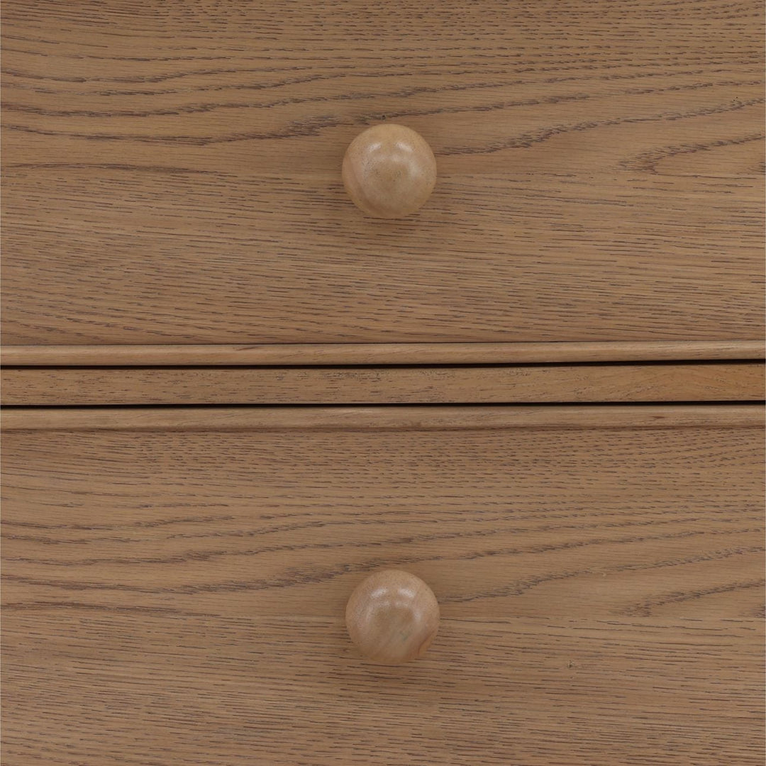 Marcella Two-Drawer Nightstand, Natural, detail 2 view