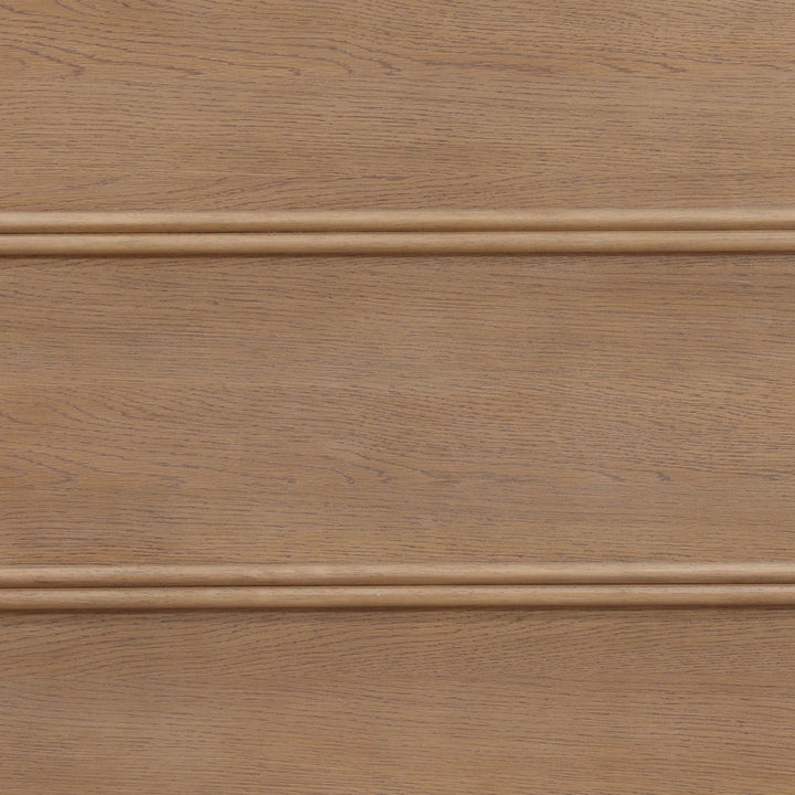 Marcella Oak Veneer Bed, Eastern King · Natural, detail 3 view