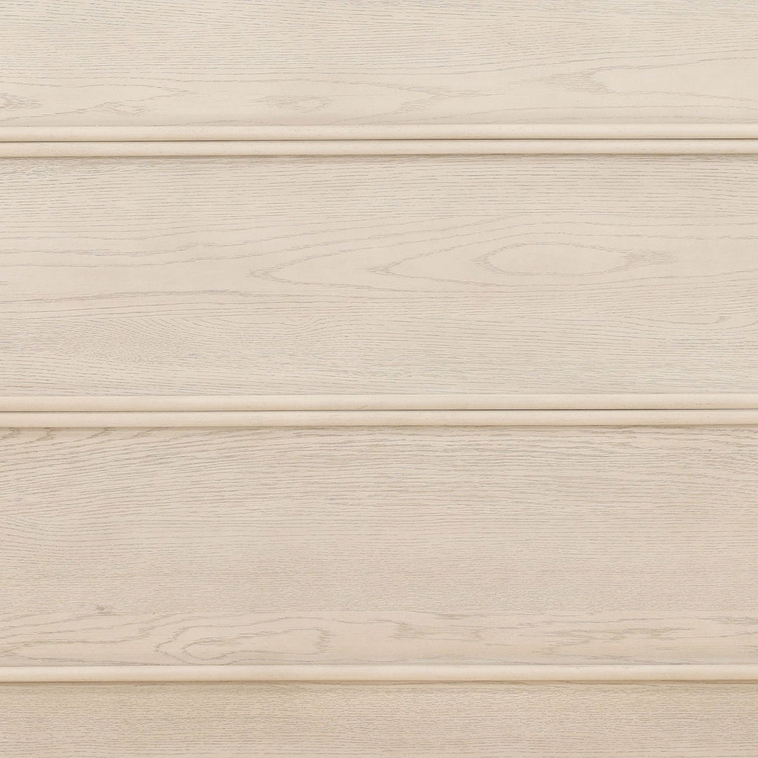 Marcella Oak Veneer Bed, Queen · Whitewash, detail 2 view