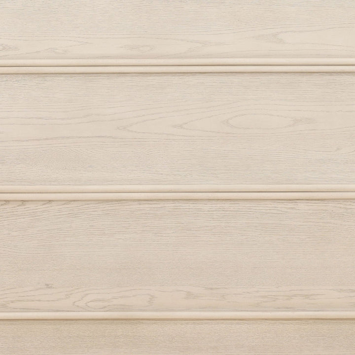 Marcella Oak Veneer Bed, Queen · Whitewash, detail 2 view
