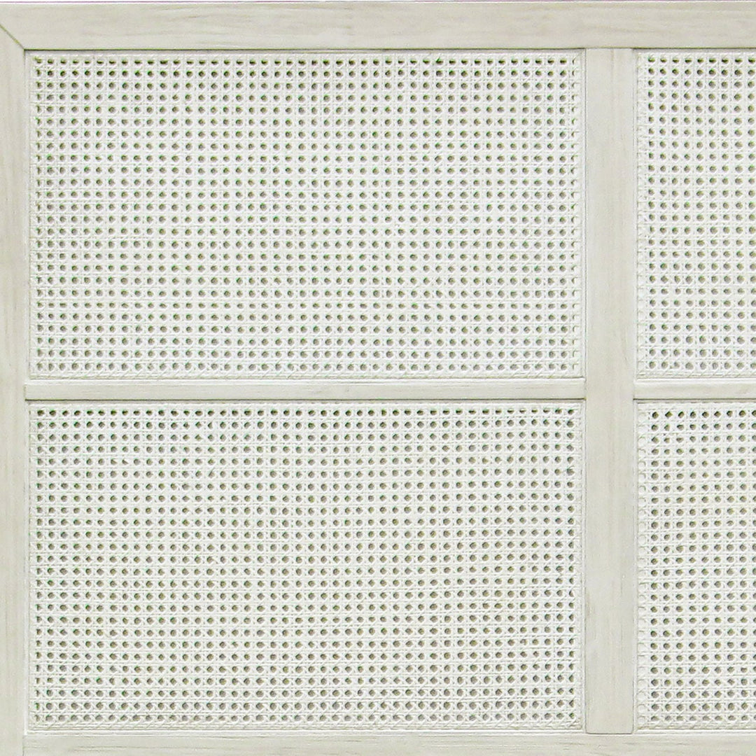 Luca Acacia and Rattan Bed, Queen, detail 1 view