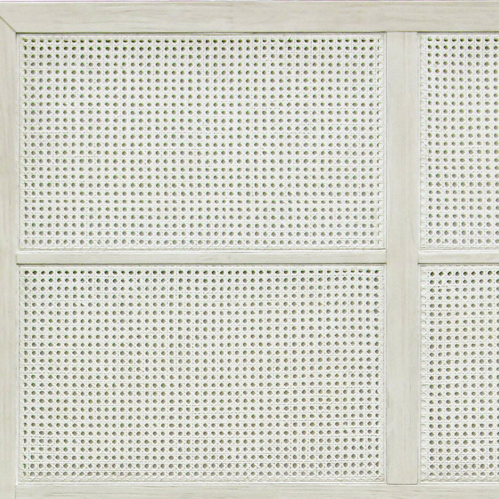 Luca Acacia and Rattan Bed, Queen, detail 1 view