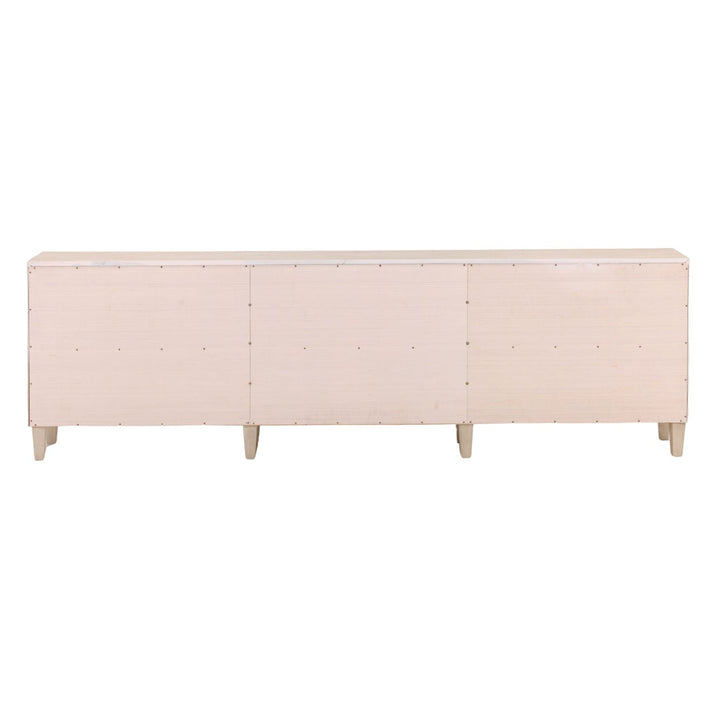 Lucan Acacia and Cane Sideboard, back view