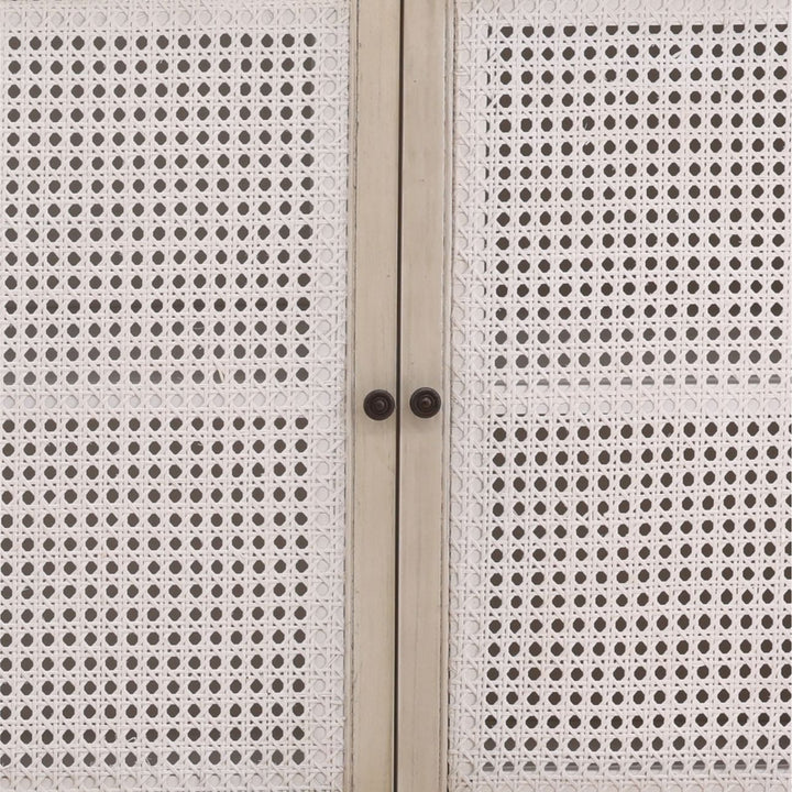 Lucan Acacia and Cane Sideboard, detail 1 view