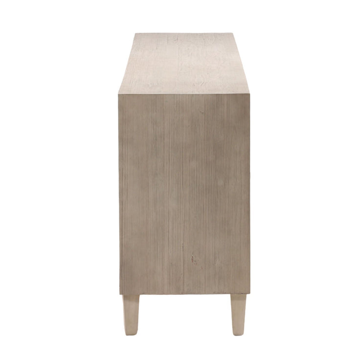 Lucan Acacia and Cane Sideboard, profile view