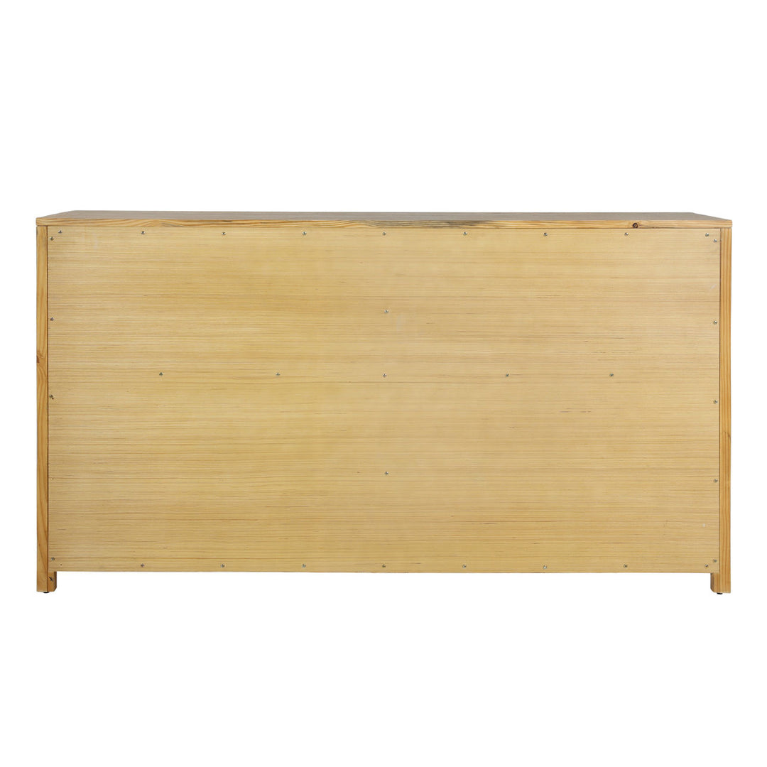 Rue Warm-Wash Pine Dresser, back view