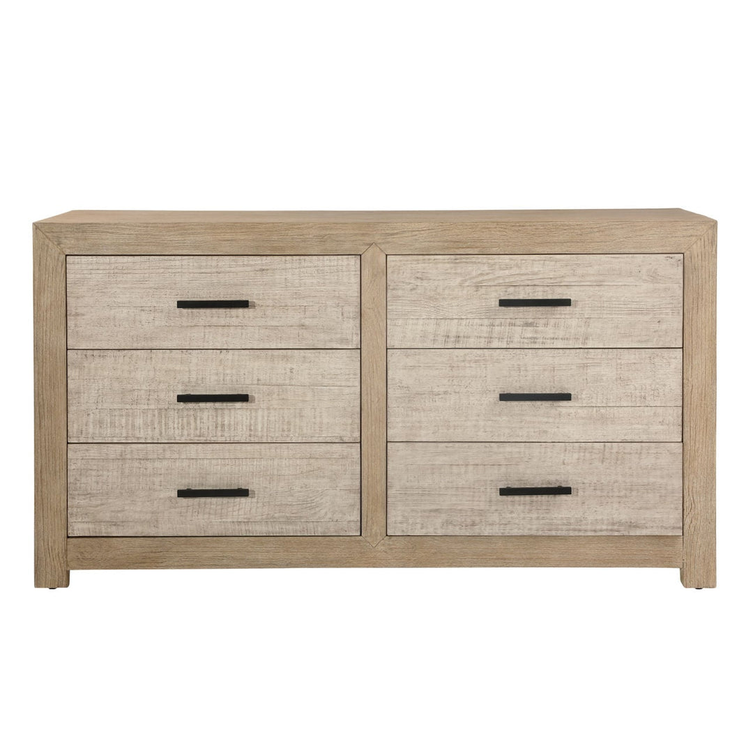 Rue Warm-Wash Pine Dresser, front view