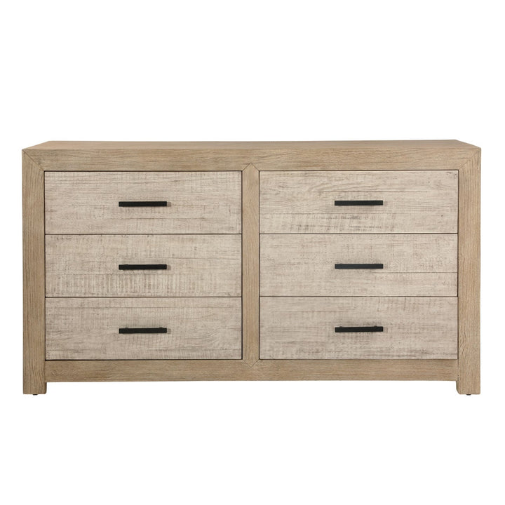 Rue Warm-Wash Pine Dresser, front view