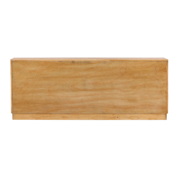 Hudson Pine Wood Sideboard, Natural, back view