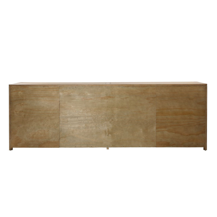 Delaney Oak Veneer Sideboard, Natural · Eight Door, back view
