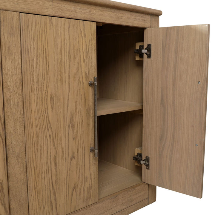 Delaney Oak Veneer Sideboard, Natural · Eight Door, detail 2 view