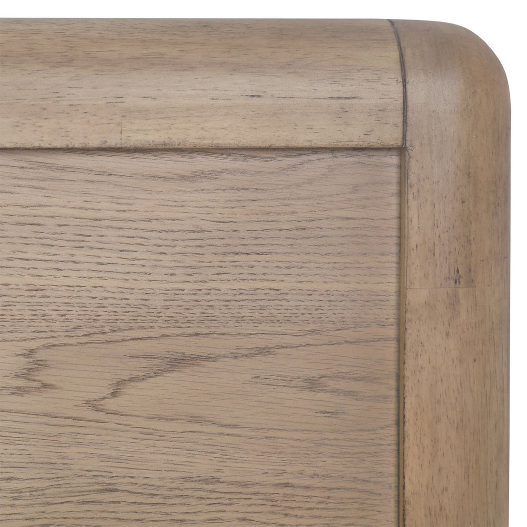 Tessa Natural Oak Veneer Bed, Eastern King, detail 1 view