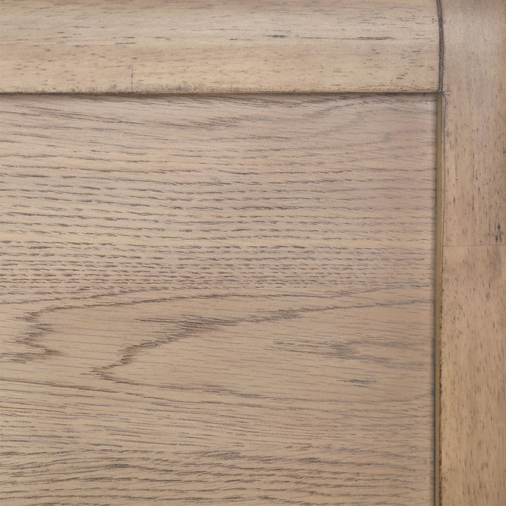 Tessa Natural Oak Veneer Bed, Queen, detail 1 view