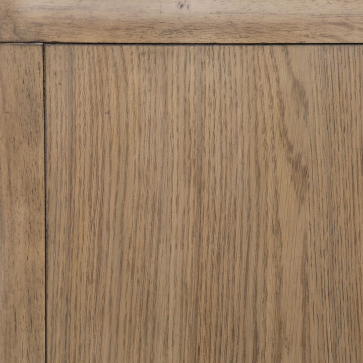Tessa Natural Oak Veneer Nightstand, detail 1 view