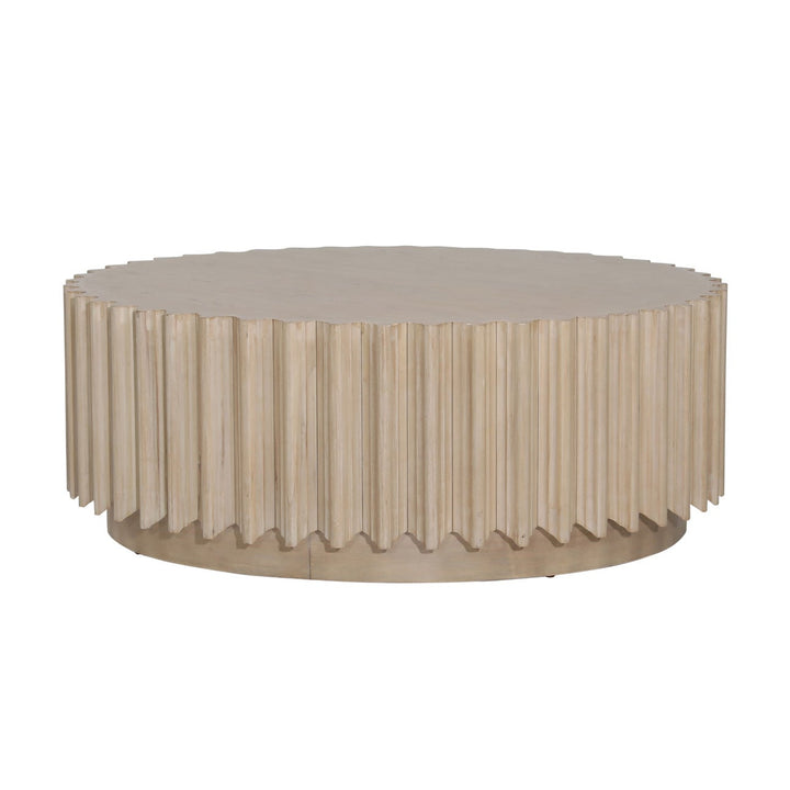 Vella Oak Veneer Coffee Table, three-quarter studio view