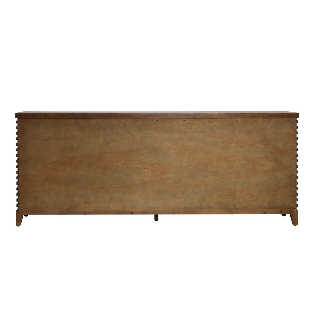 Esme Acacia Wood and Veneer Sideboard, back view