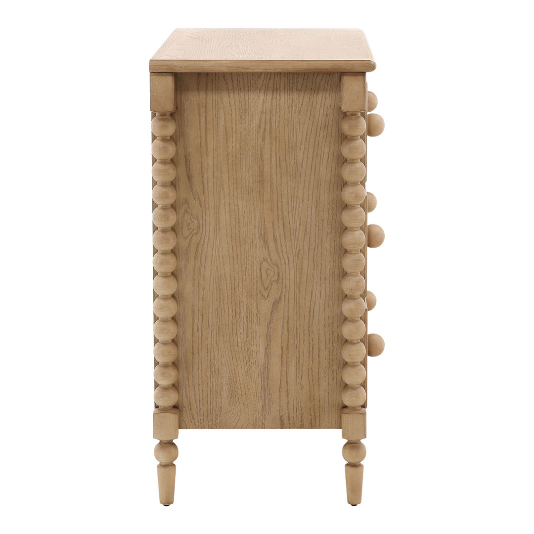 Marcella Oak Veneer Dresser, Natural, profile view