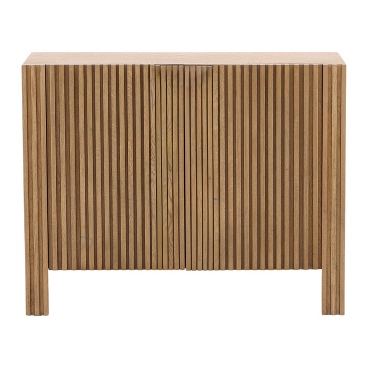 Farren Oak Wood and Veneer Sideboard, Two Door, front view