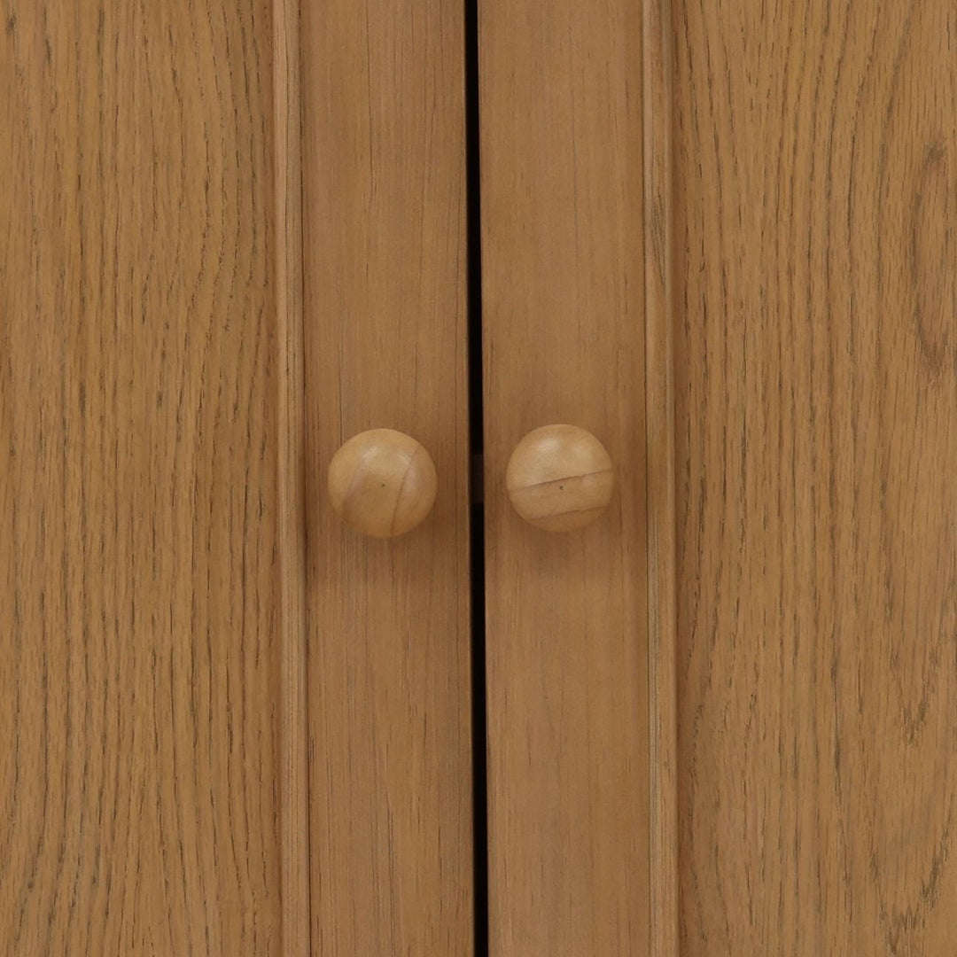 Marcella Pine and Oak Veneer Sideboard, Natural, detail 2 view