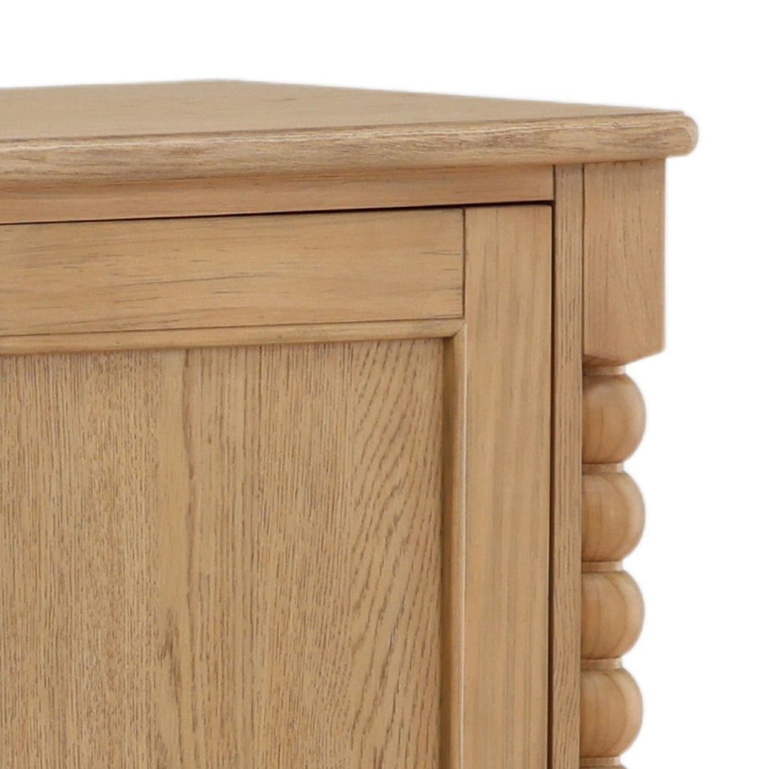 Marcella Pine and Oak Veneer Sideboard, Natural, detail 3 view