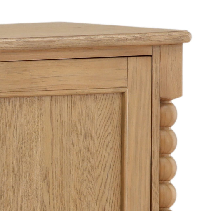 Marcella Pine and Oak Veneer Sideboard, Natural, detail 3 view