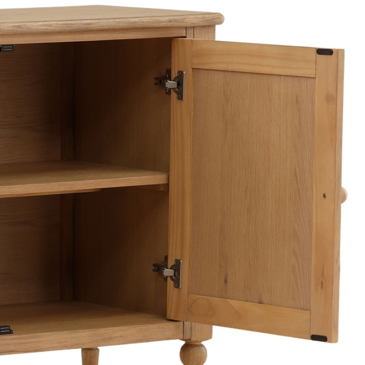 Marcella Pine and Oak Veneer Sideboard, Natural, detail 4 view