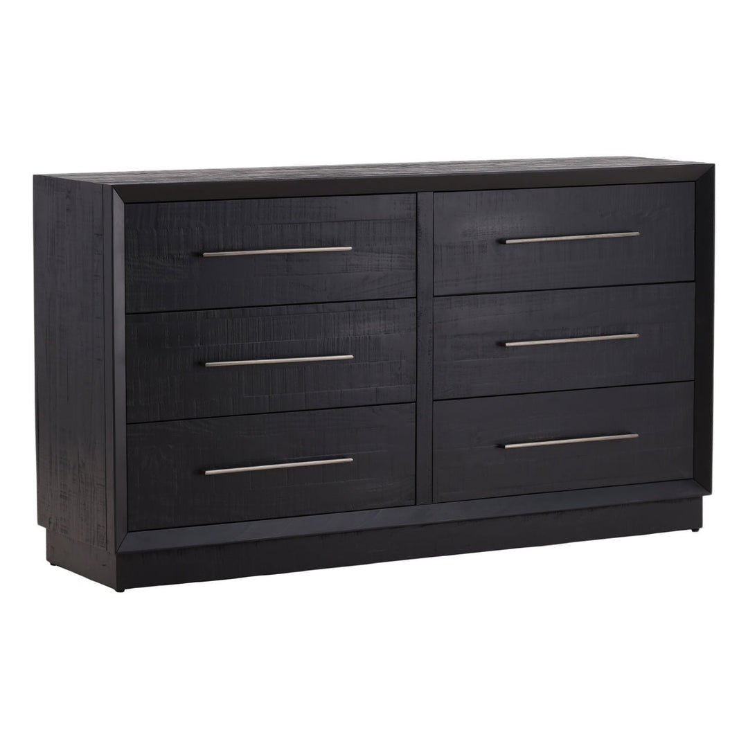 Hudson Black Pine Dresser, three-quarter studio view