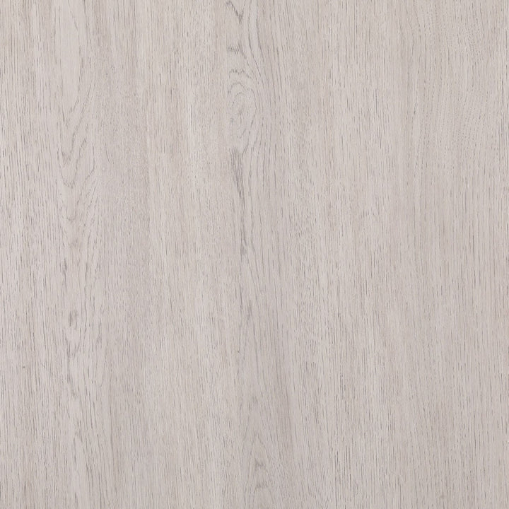 Sora Light Grey Oak Veneer Dining Table, detail 1 view