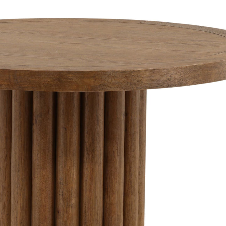 Henren Dark Brown Bistro Table, detail 1 view