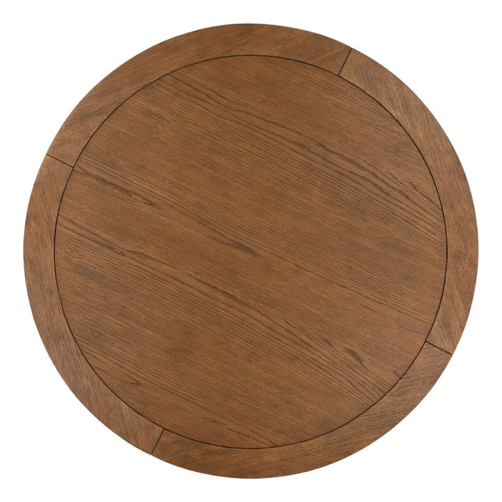 Henren Dark Brown Bistro Table, overhead view
