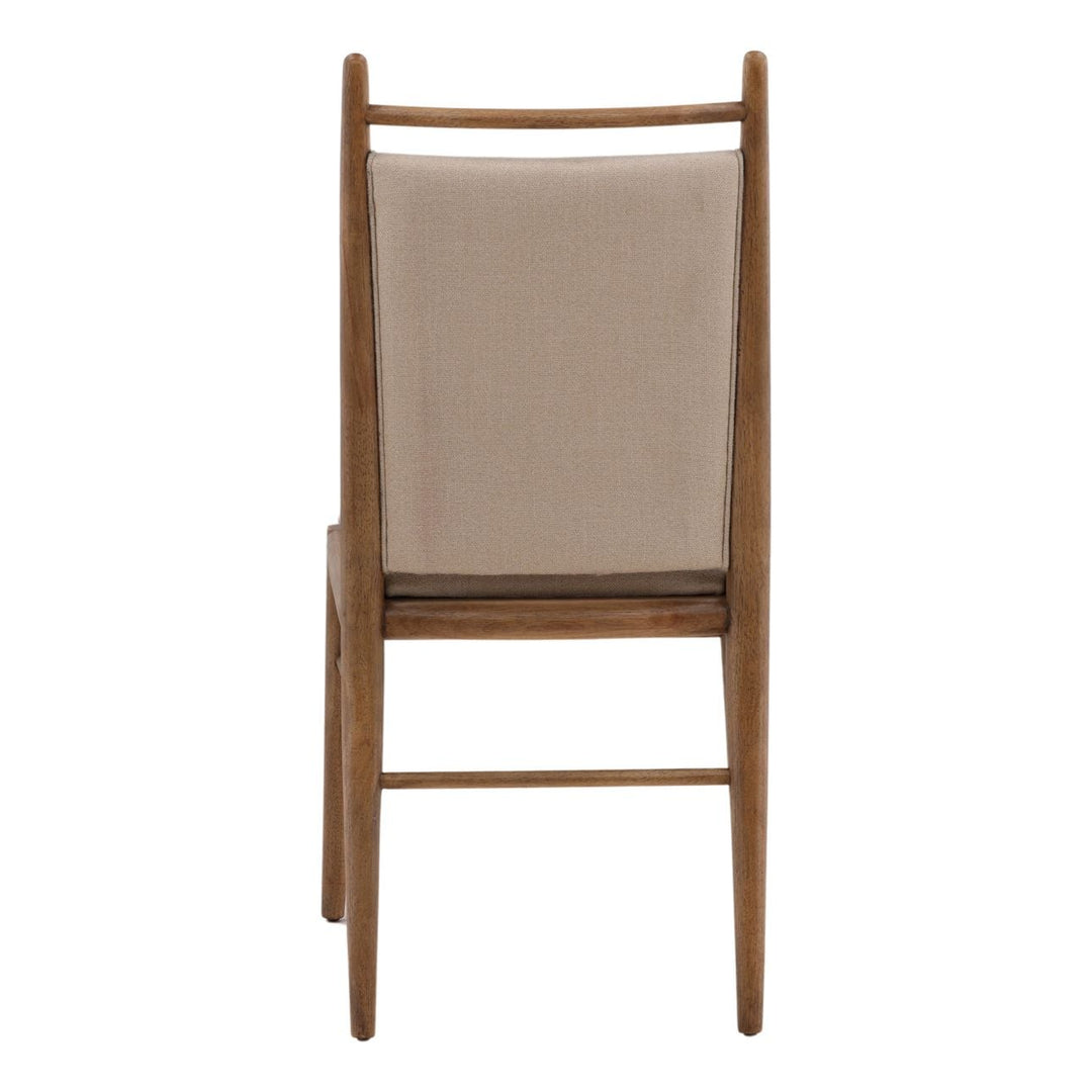 Reeve Beige Dining Chairs, Set of 2, back view