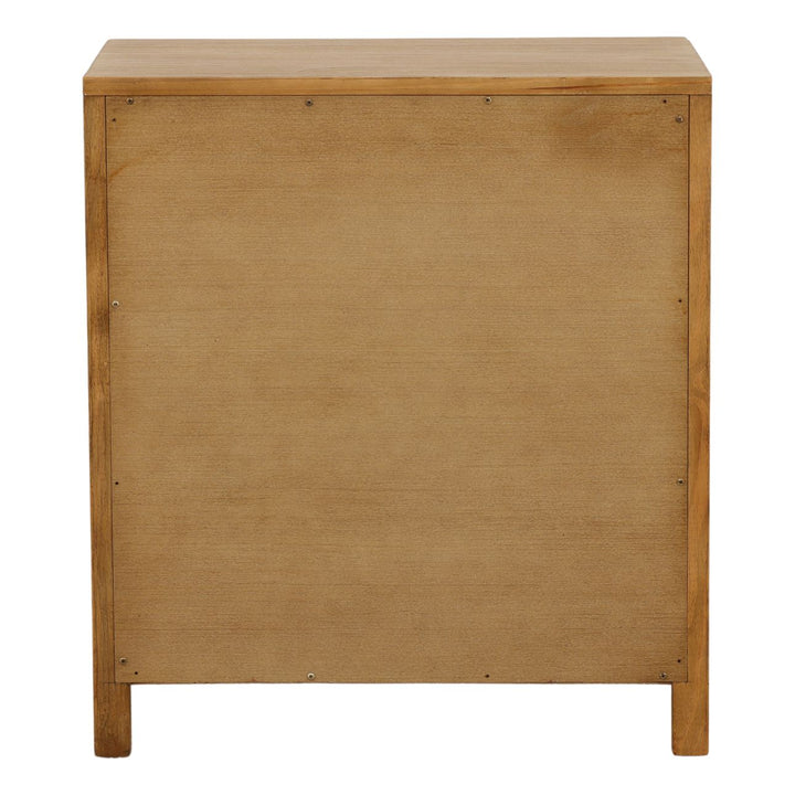 Emery Warm-Wash Pine Nightstand, back view