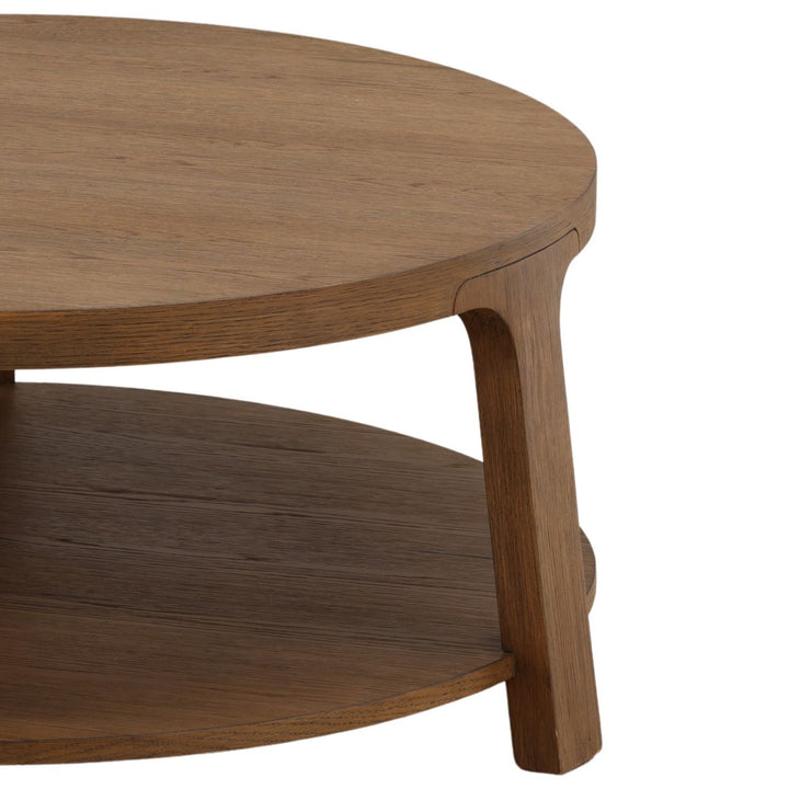 Valen Oak Veneer Coffee Table, detail 2 view