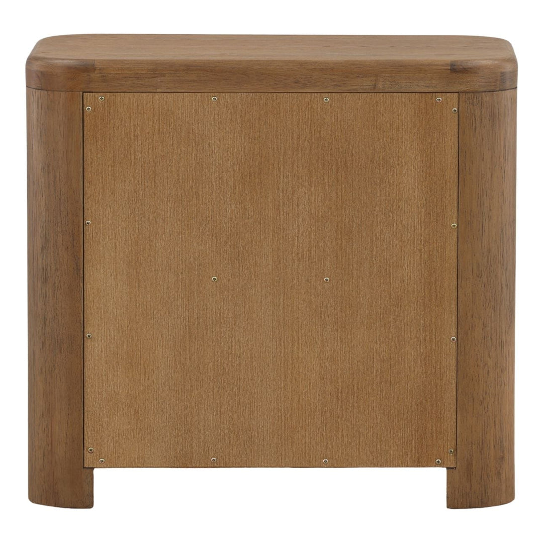 Chatham Oak Veneer Nightstand, back view