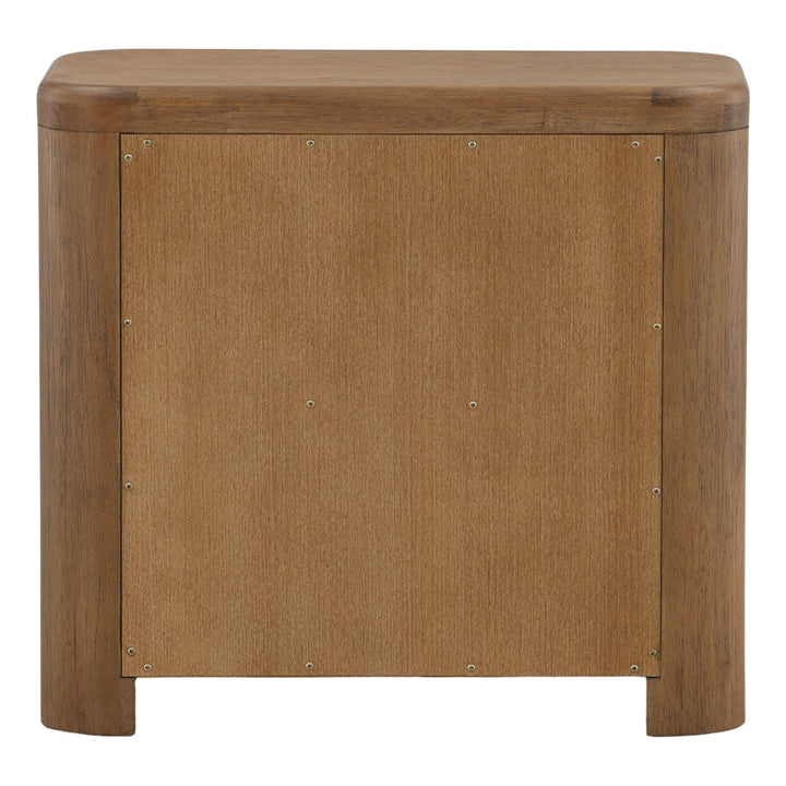 Chatham Oak Veneer Nightstand, back view