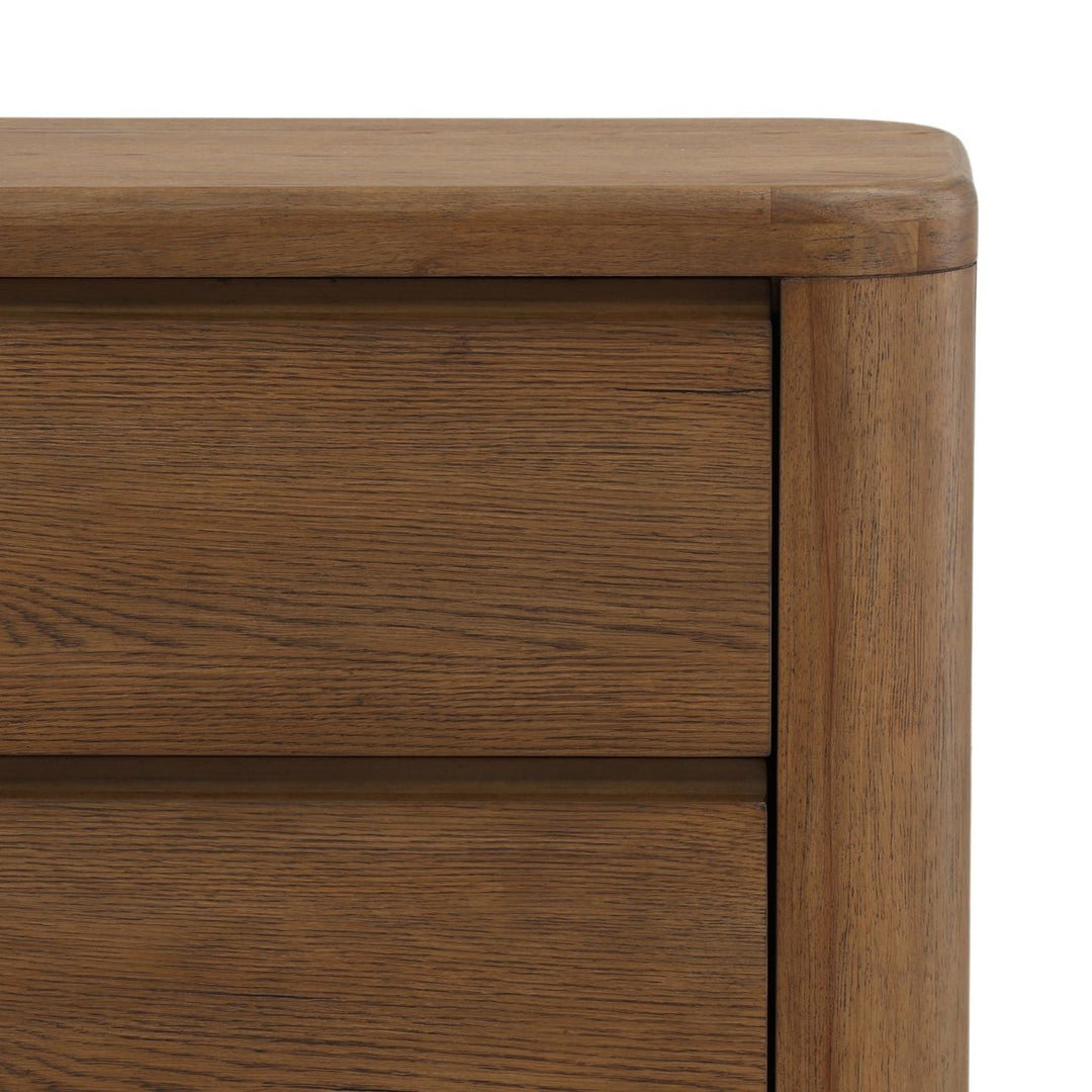 Chatham Oak Veneer Nightstand, detail 1 view