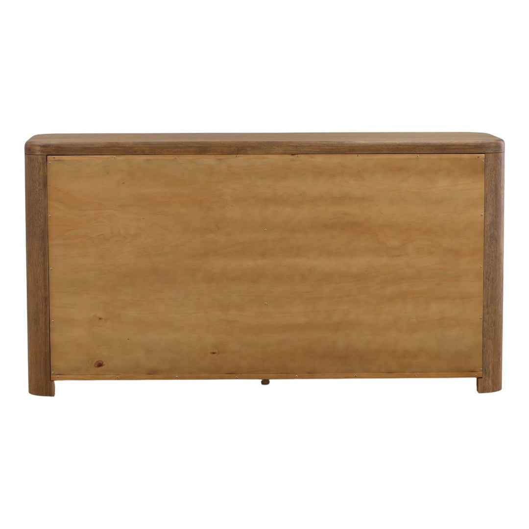 Chatham Oak Veneer Dresser, back view