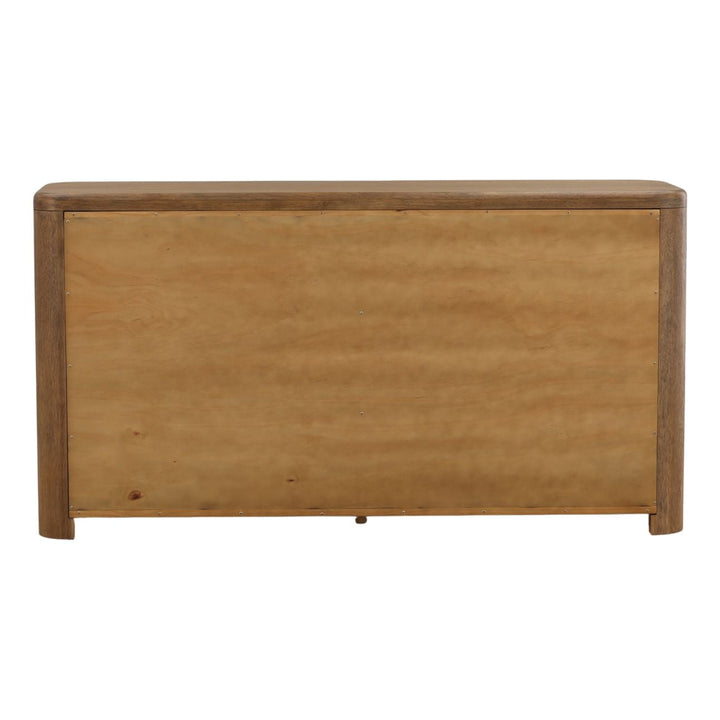Chatham Oak Veneer Dresser, back view