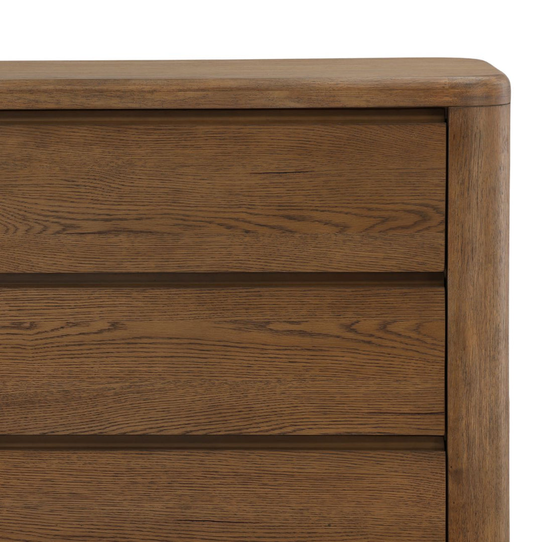 Chatham Oak Veneer Dresser, detail 2 view